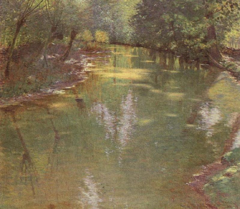 Antonin Hudecek A Stream in Sunshine china oil painting image